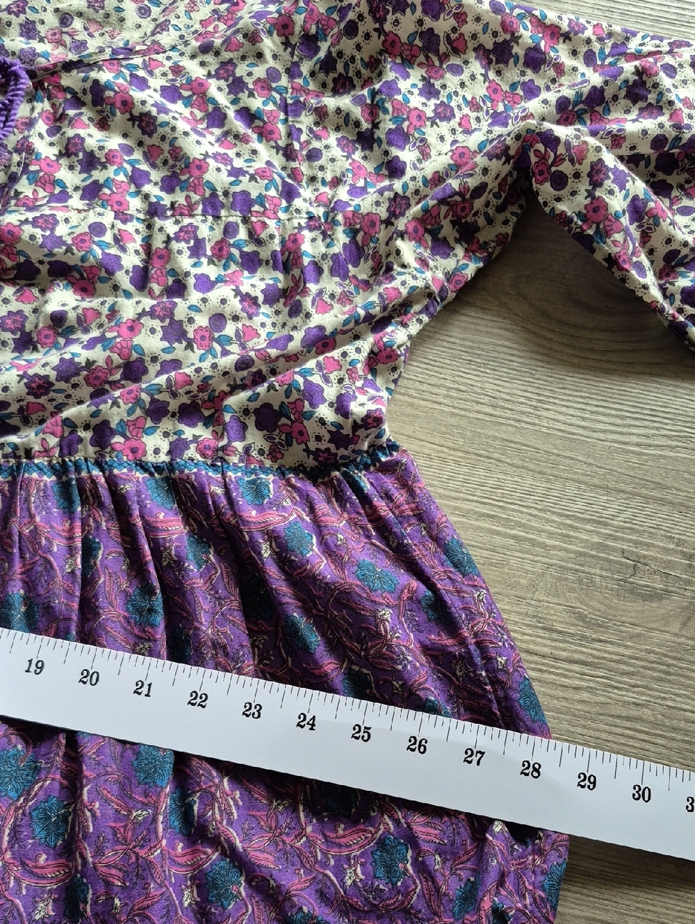 NATURAL LIFE Purple Floral Tiered Maxi Dress. Size M - Picture 11 of 13